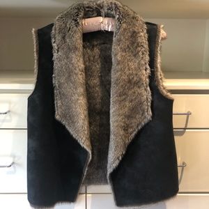 Velvet by Graham & Spencer Faux Fur Vest size M